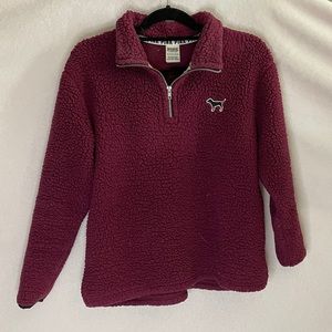 Maroon Victoria’s Secret half zip